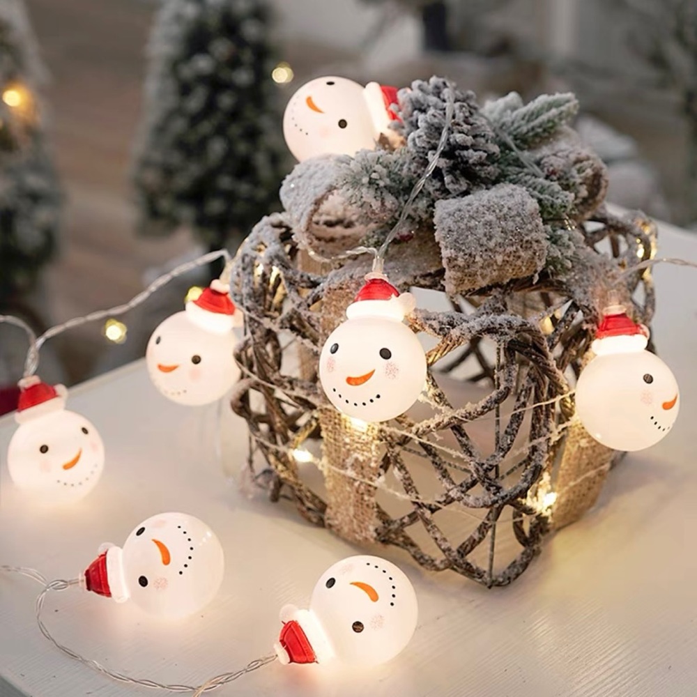 🆕Christmas snowman decoration LED string lights 8 modes